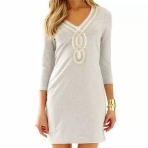 Lilly Pulitzer Grey French Terry Clarkson Dress